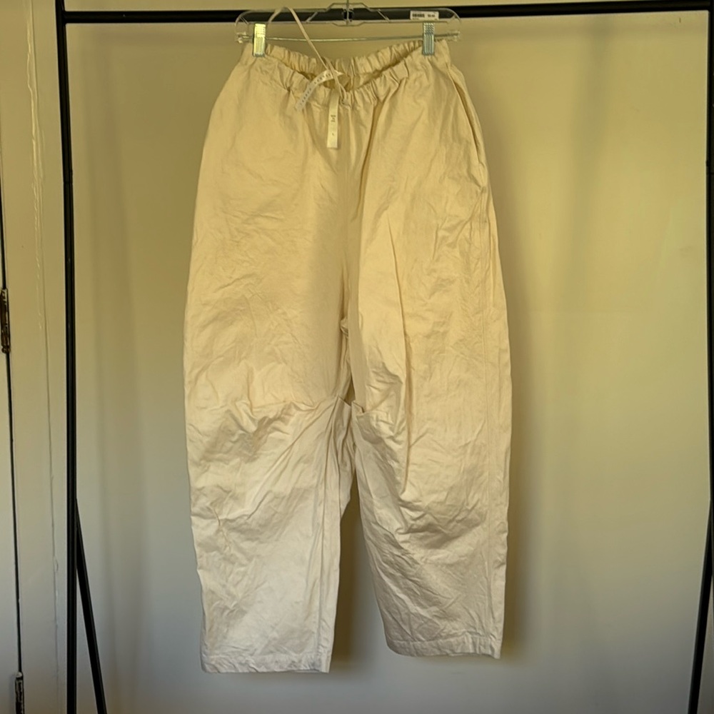 LAUREN MANOOGIAN LAP PANT : ivory cotton L/3